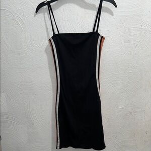 Black Sheath Mini Dress with Spaghetti Straps